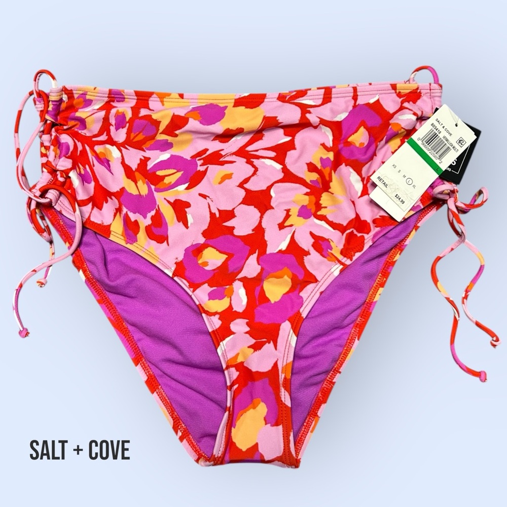 High-Waist Side-Tie Bikini Bottoms – various sizes